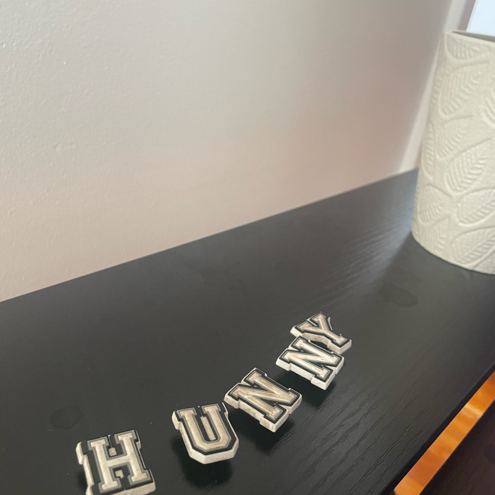 Silver Decorative Letters by Unknown Brand